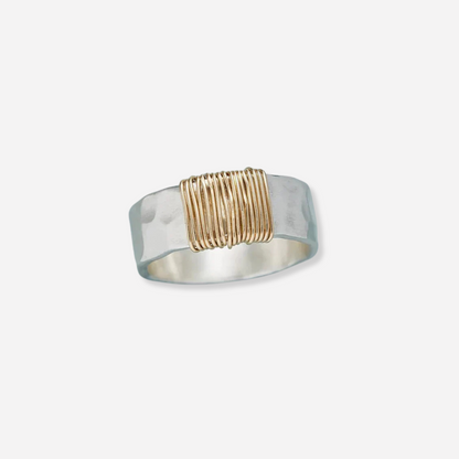 Zoë Vintage Gold-Toned Wire Ring