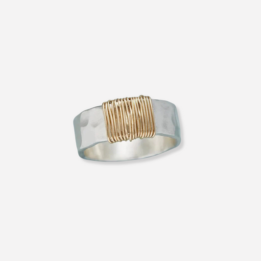 Zoë Vintage Gold-Toned Wire Ring
