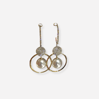 Zerra Luxury Earrings with Cultured Pearls and Zirconia