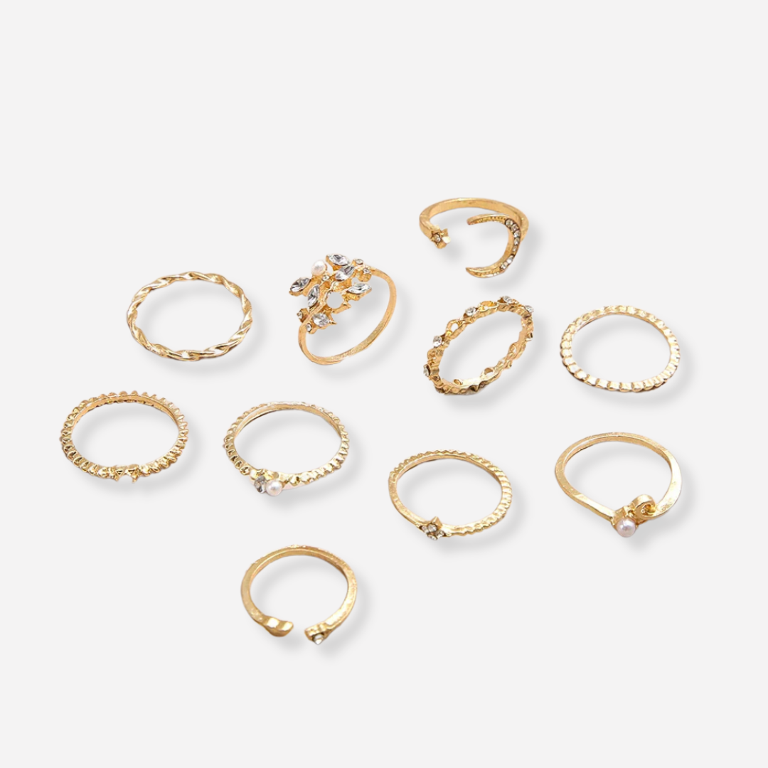 Milly Bohemian 10-Ring Set