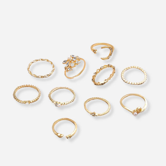 Milly Bohemian 10-Ring Set