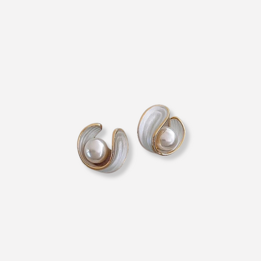 Antoinette Luxury White Opal Earrings