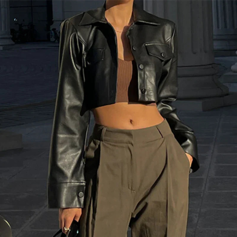 Celia™ – Stylish leather jacket