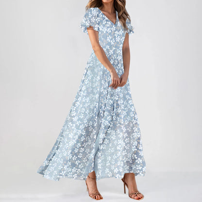 Floral - Chiffon Maxi dress