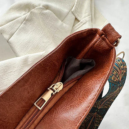MONICA - LEATHER BAG WITH LARGE CAPACITY