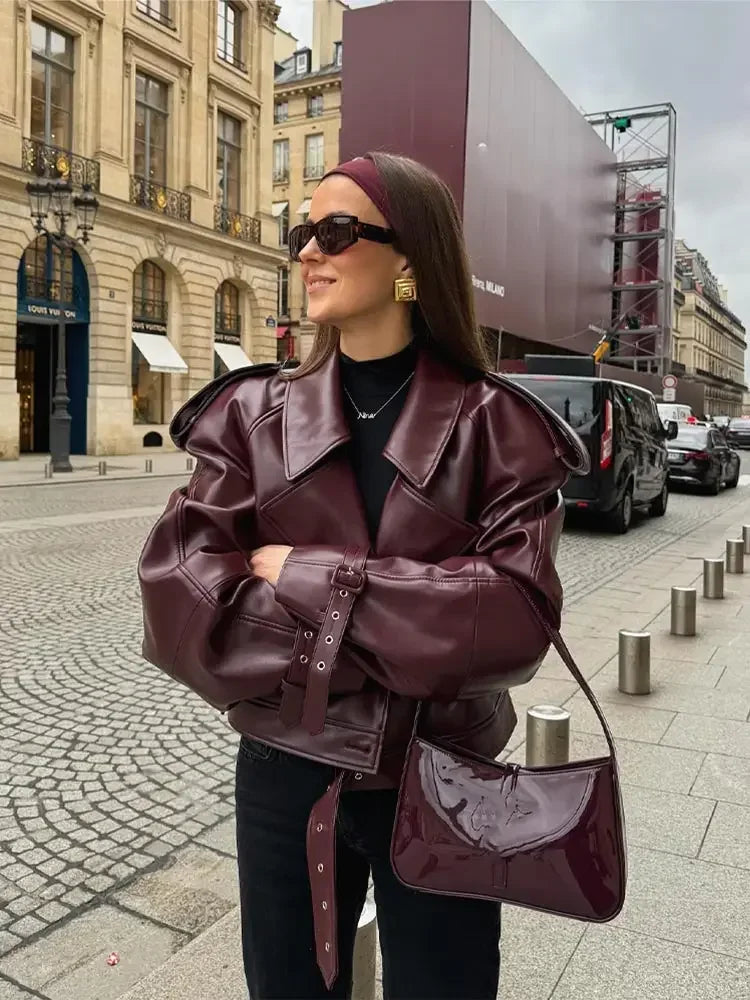 Clara™ - Beautiful Leather Jacket