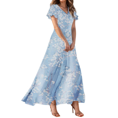 Floral - Chiffon Maxi dress