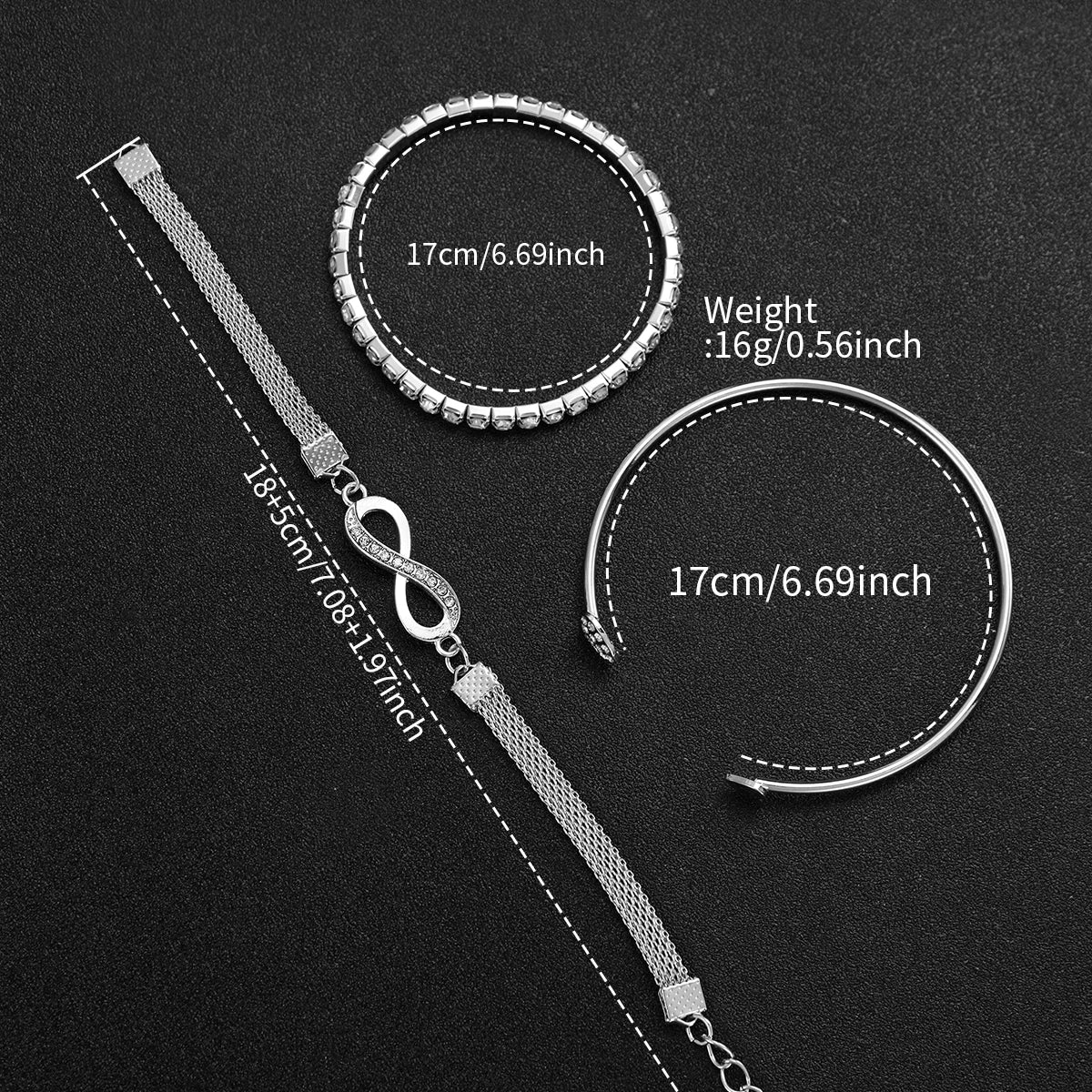 Sophia™ Stainless Steel Bracelet Set