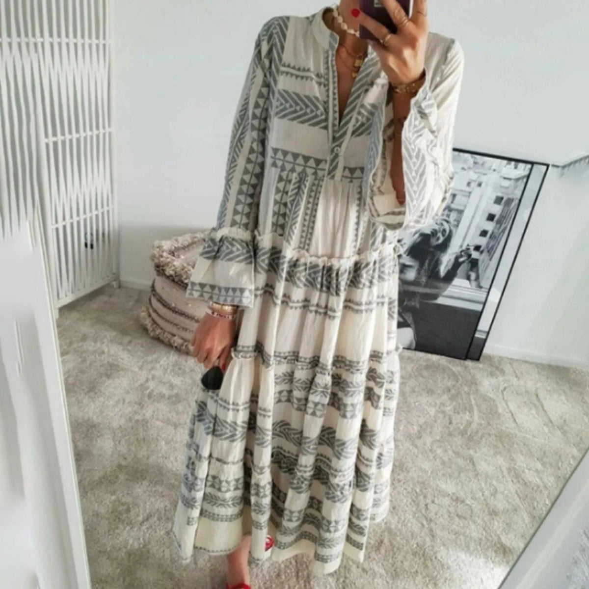 Bohemian™ - Geometric Maxi Dress