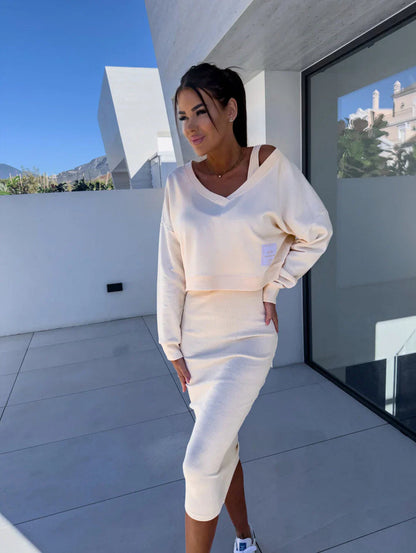 Flora – Two-piece set with sweater and dress