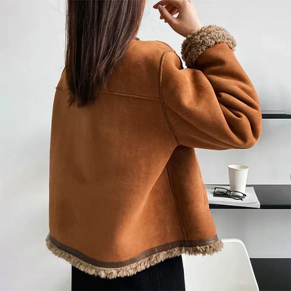 Milou™ - Sheepskin coat with buttons