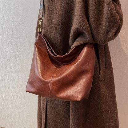MONICA - LEATHER BAG WITH LARGE CAPACITY